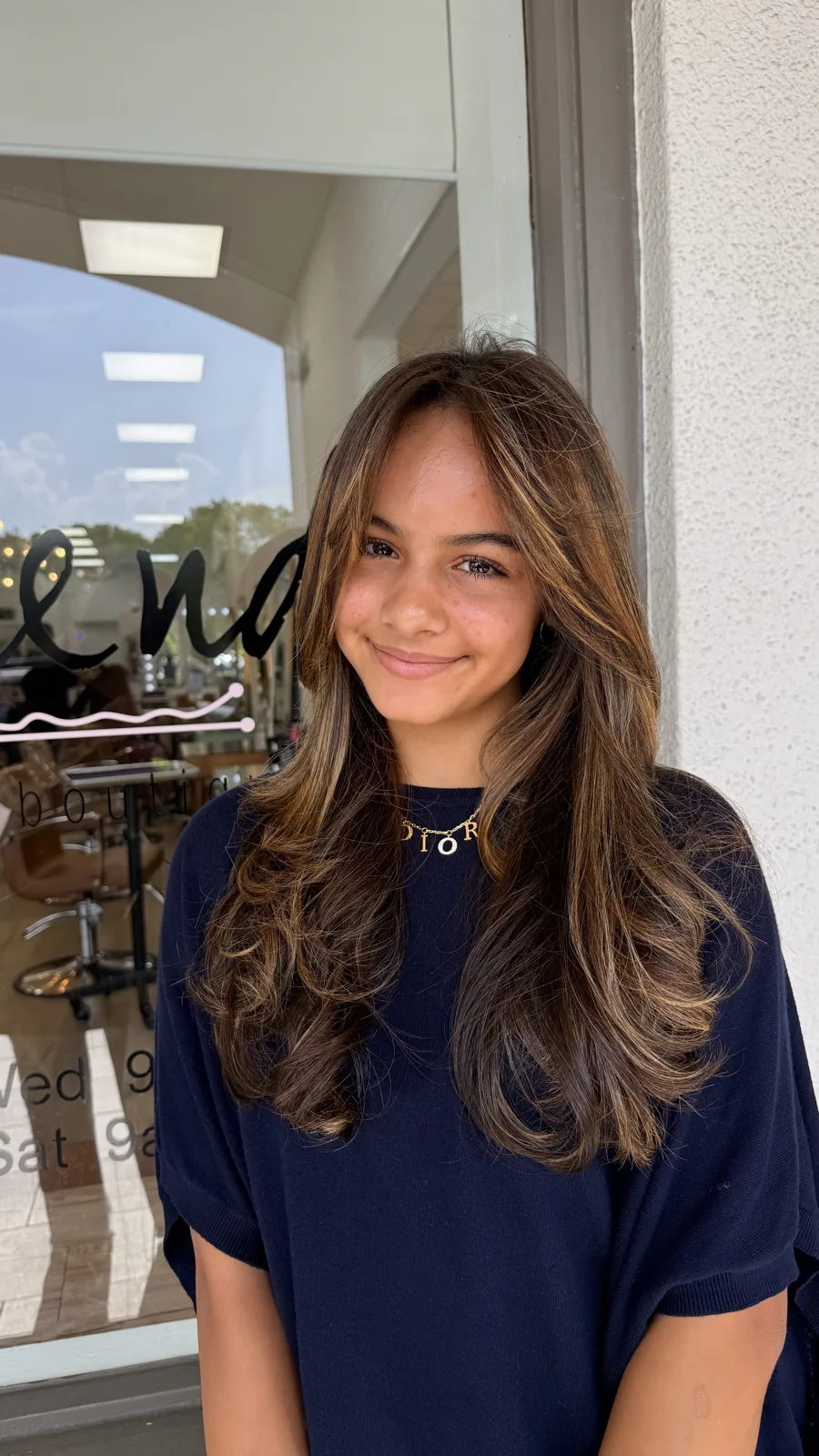Capas Castañas at Blend Hair Boutique, Plantation FL
