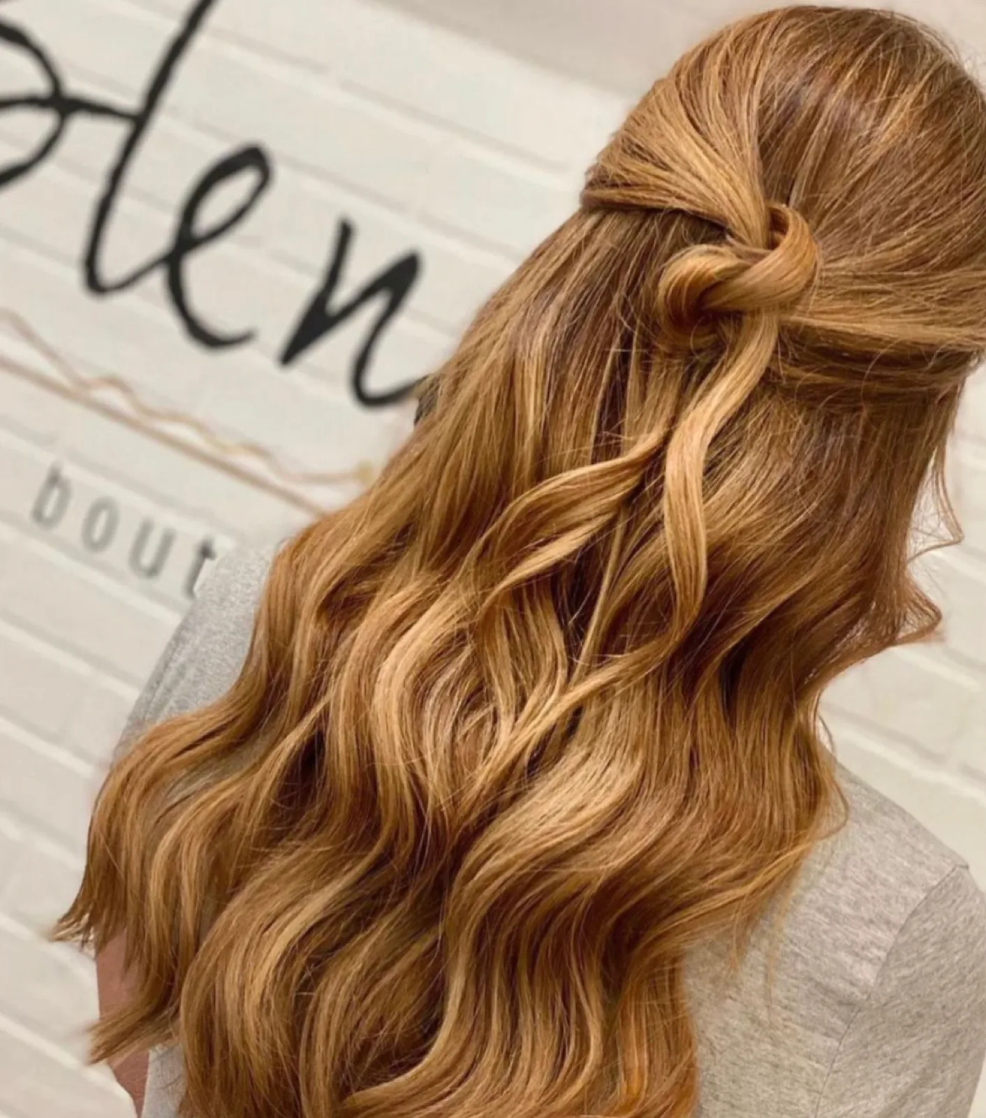 Semirrecogido Cobrizo at Blend Hair Boutique, Plantation FL