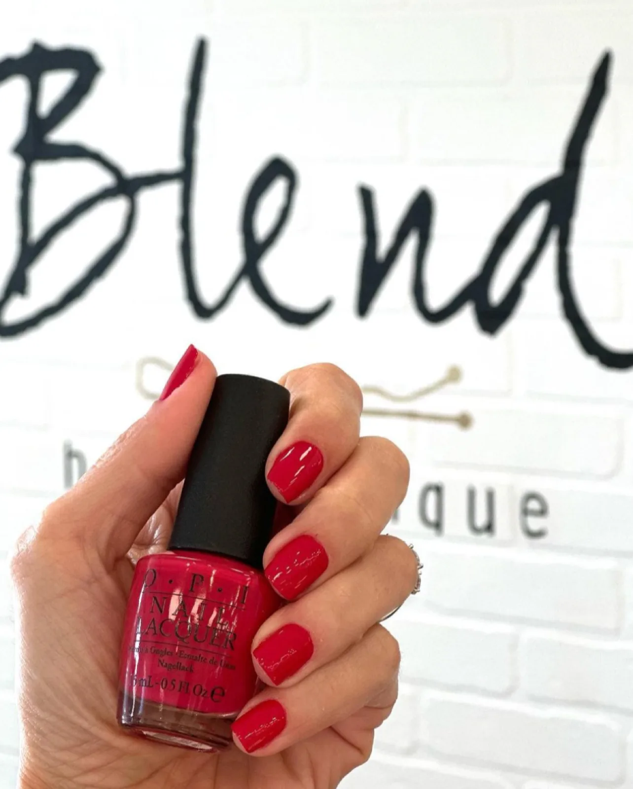 Manicura Roja Signature at Blend Hair Boutique, Plantation FL